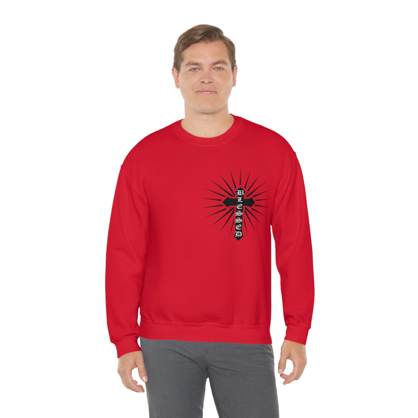 Blessed Cross Crewneck Sweatshirt