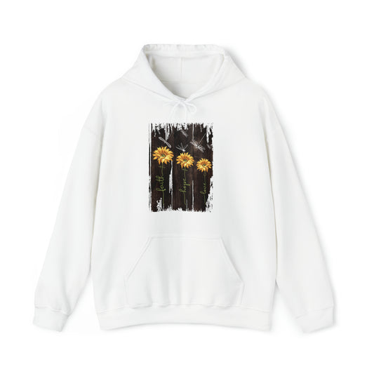 Sunflowers Faith hope love Hoodie