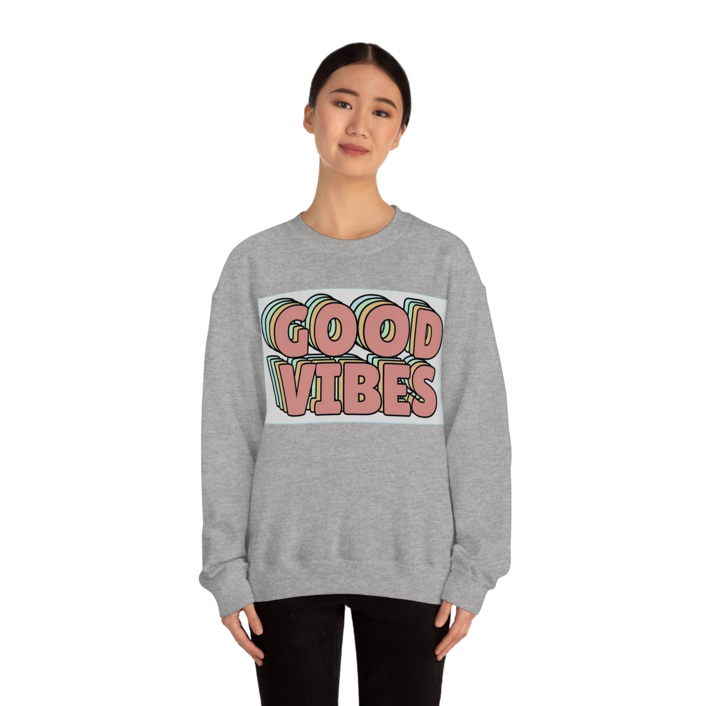 Good Vibes 3D Crewneck Sweatshirt