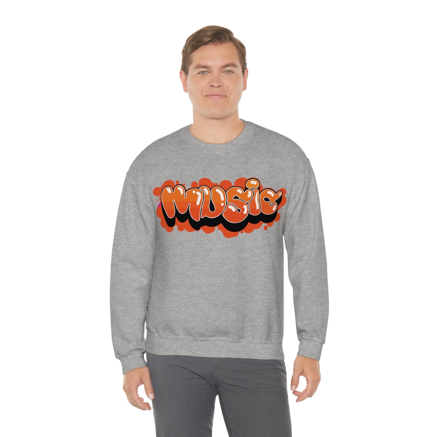 Music graffiti Crewneck Sweatshirt