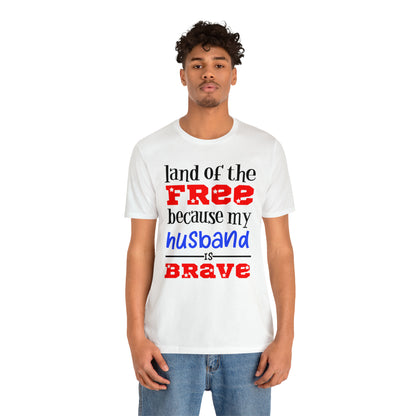 U.S.A the Land of the free Husband T-Shirt