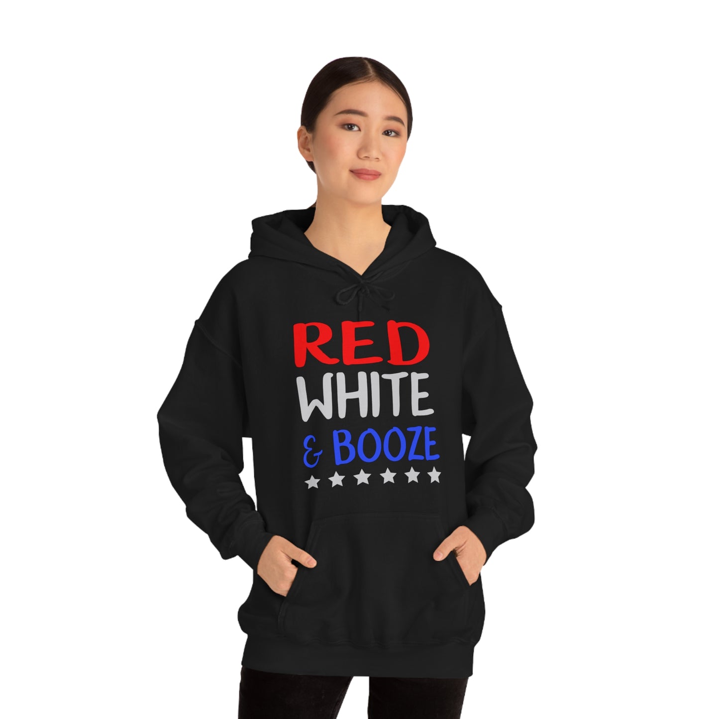 Red  White Booze Hoodie