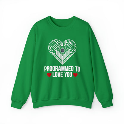 Programmed to love you Crewneck Sweatshirt