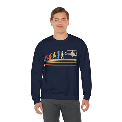 Evolution Helicopter Crewneck Sweatshirt