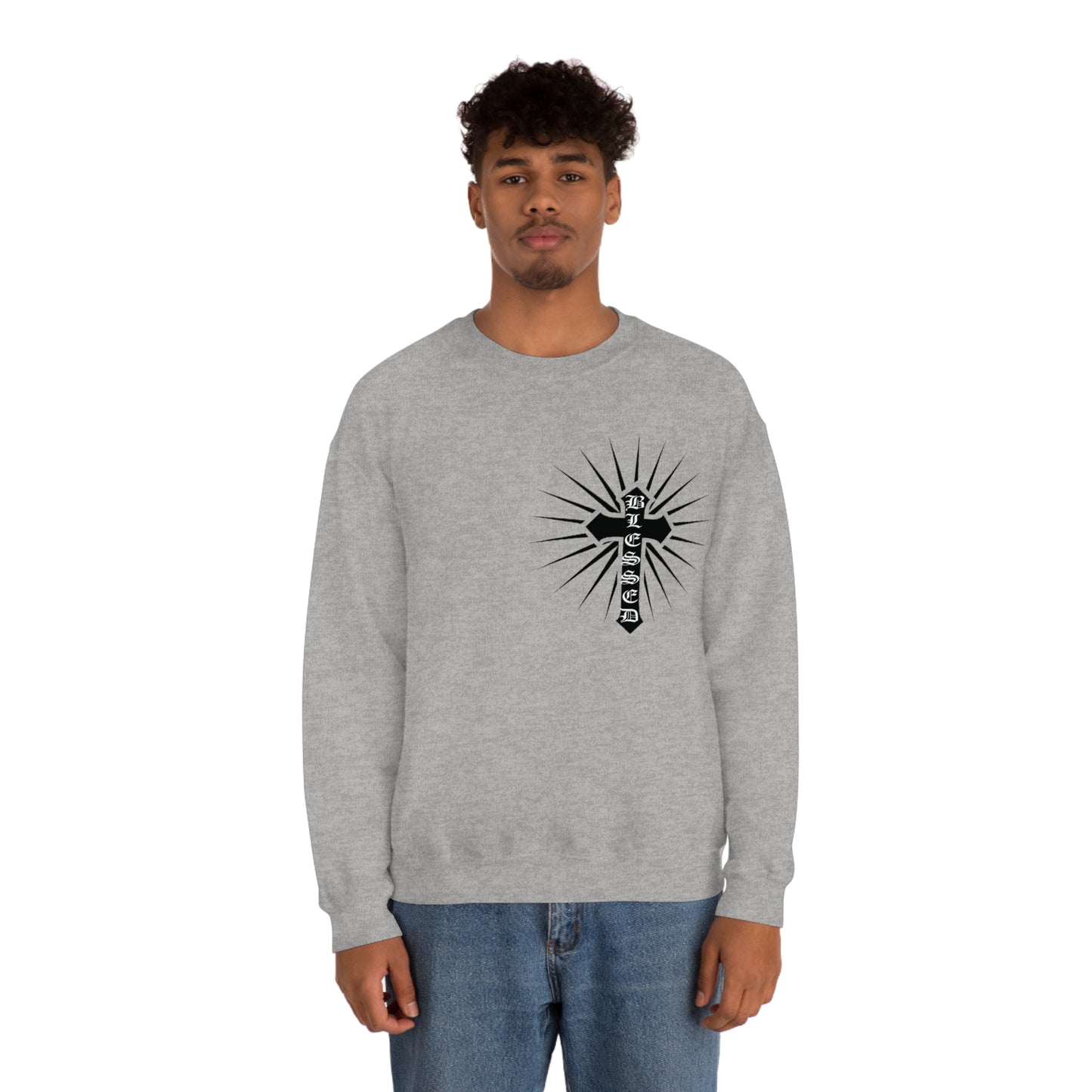 Blessed Cross Crewneck Sweatshirt