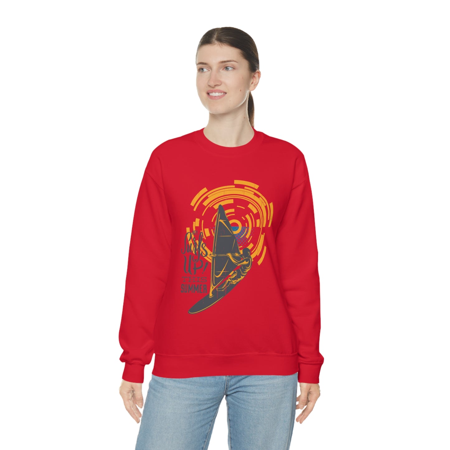 Surfs Up This Summer! Crewneck Sweatshirt