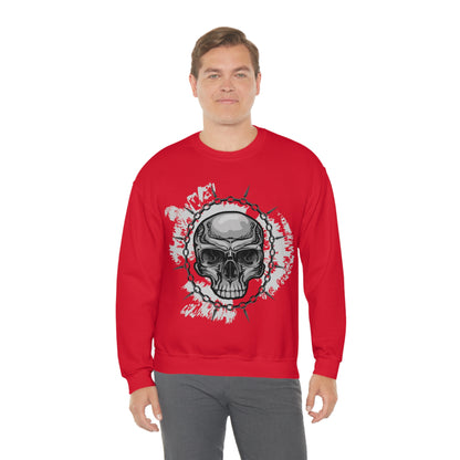 Skull Chain Splatter Crewneck Sweatshirt