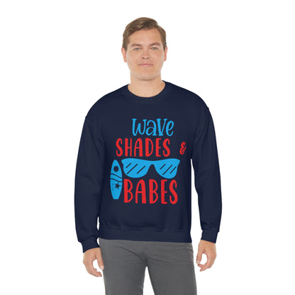 Wave Shades and Babes Crewneck Sweatshirt