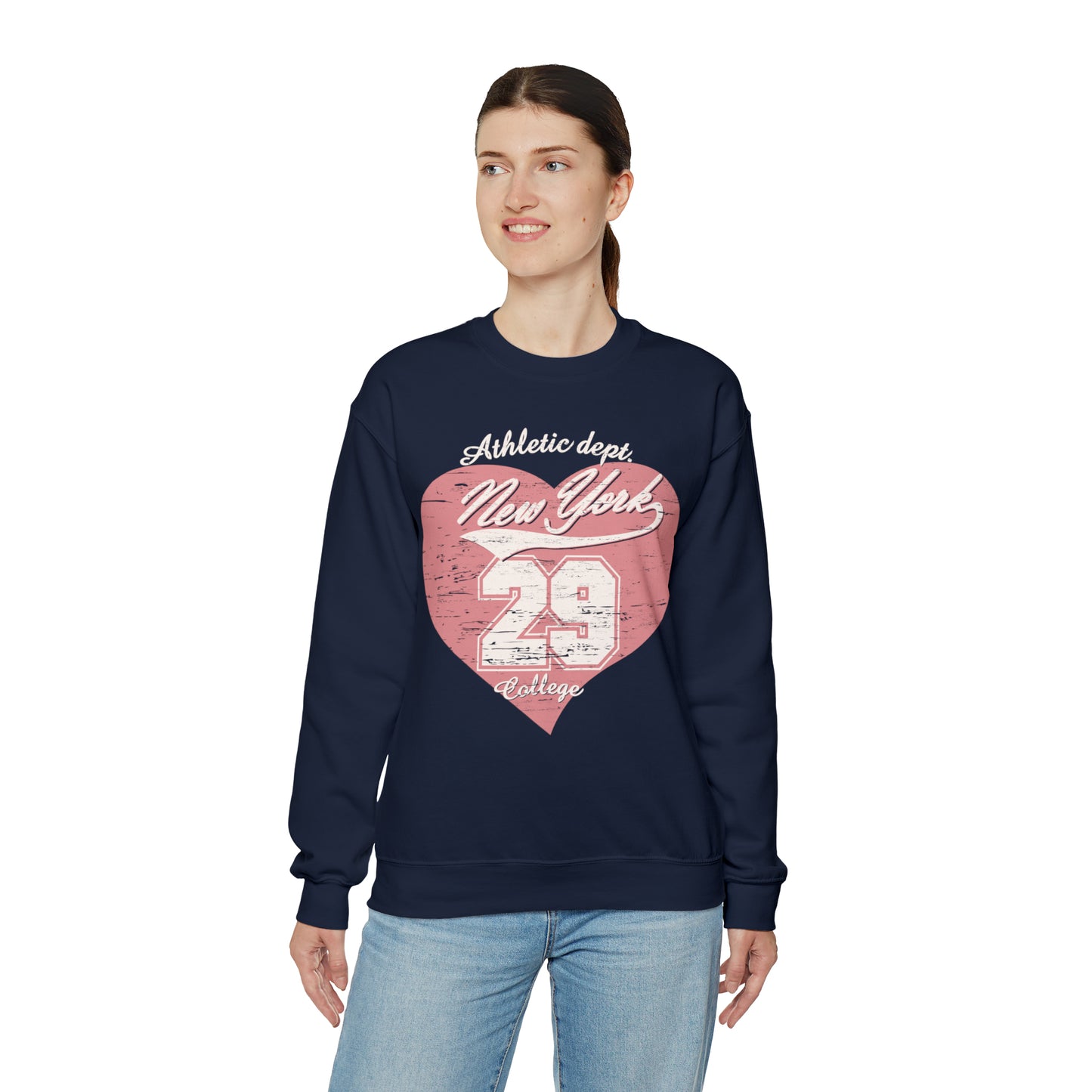 Love for NY College Crewneck Sweatshirt