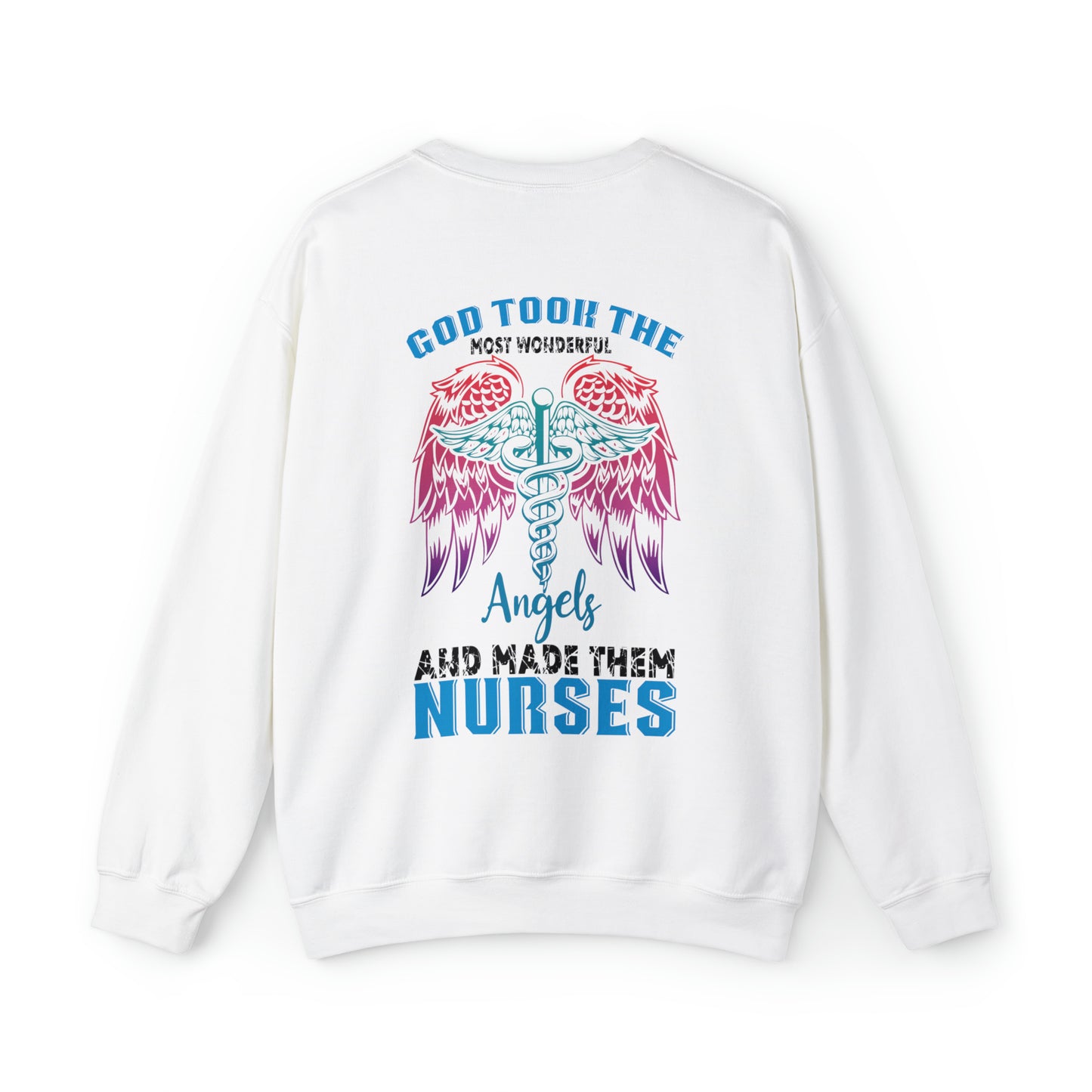 God wonderful angels are nurses Crewneck Sweatshirt