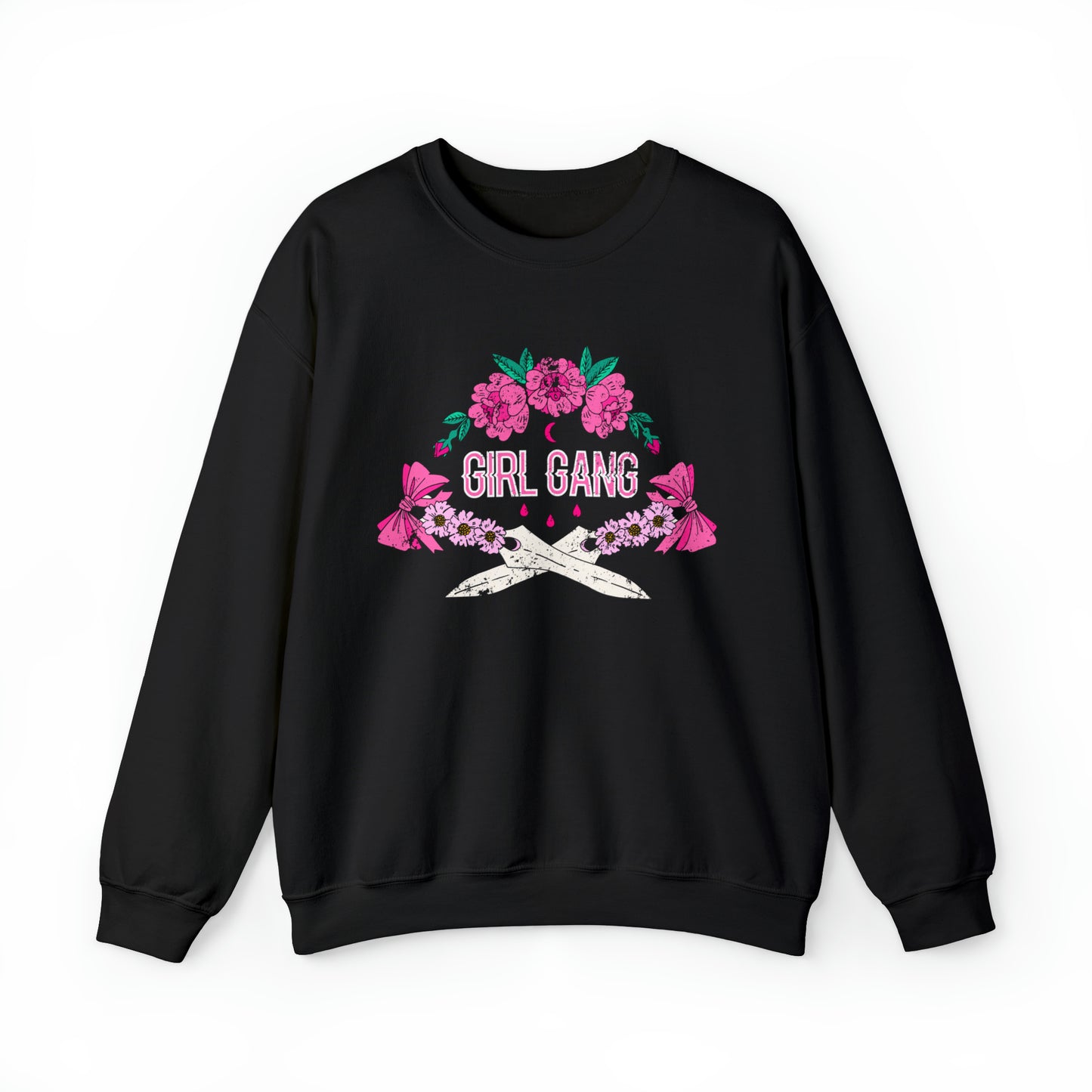 Girl Gang Beauty and Dangerous Crewneck Sweatshirt