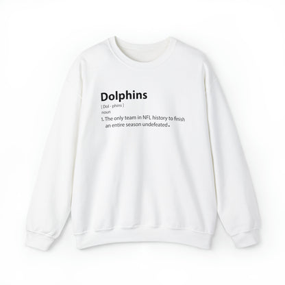 Dolphins definition Crewneck Sweatshirt