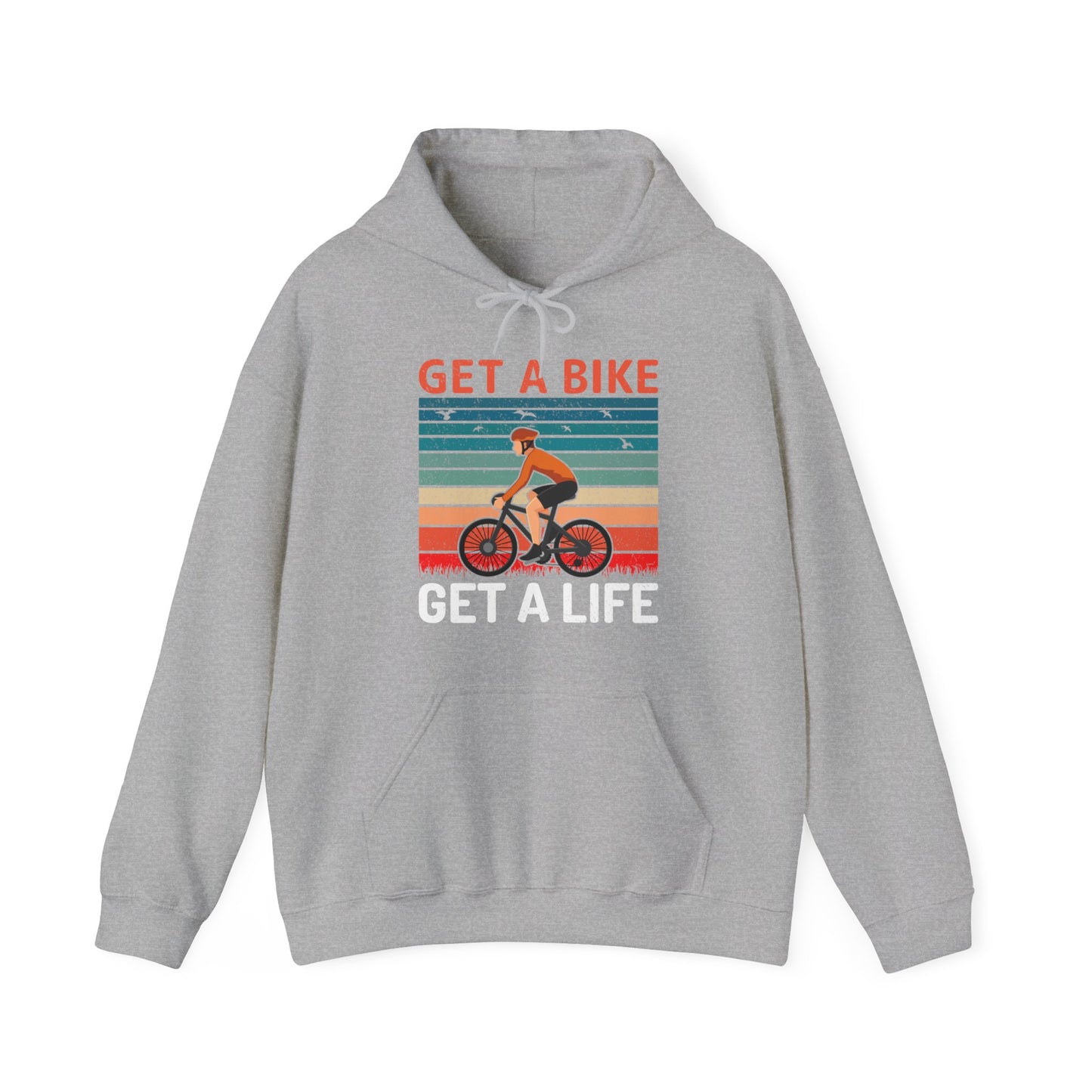 Get a bike and get a life vintage Hoodie