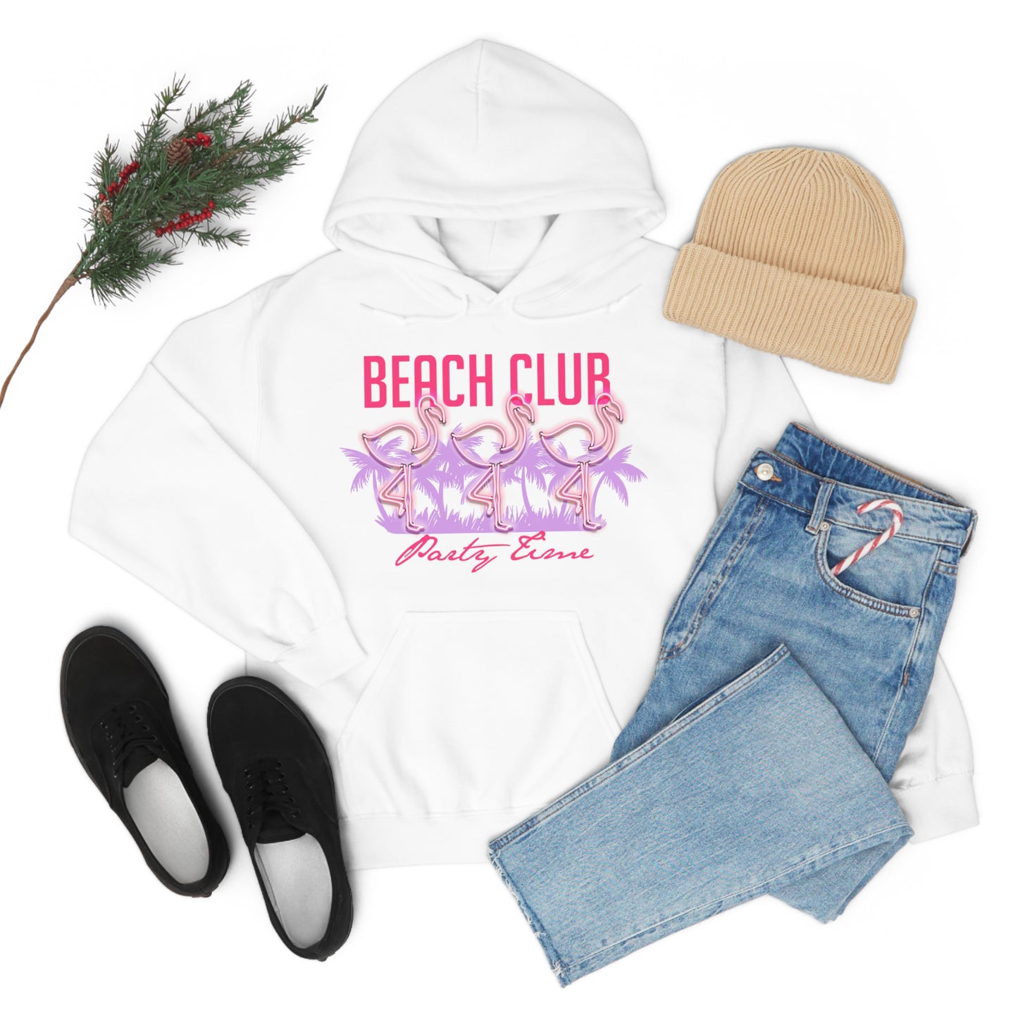 Beach Club Party Time Hoodie