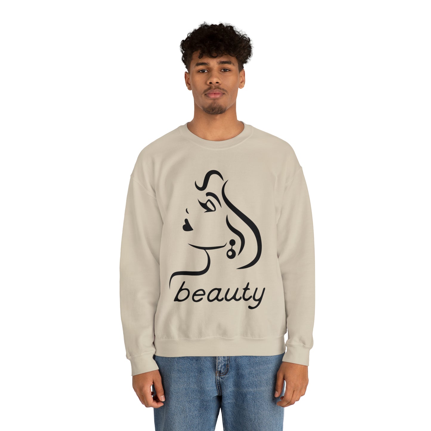 Beauty is woman Crewneck Sweatshirt