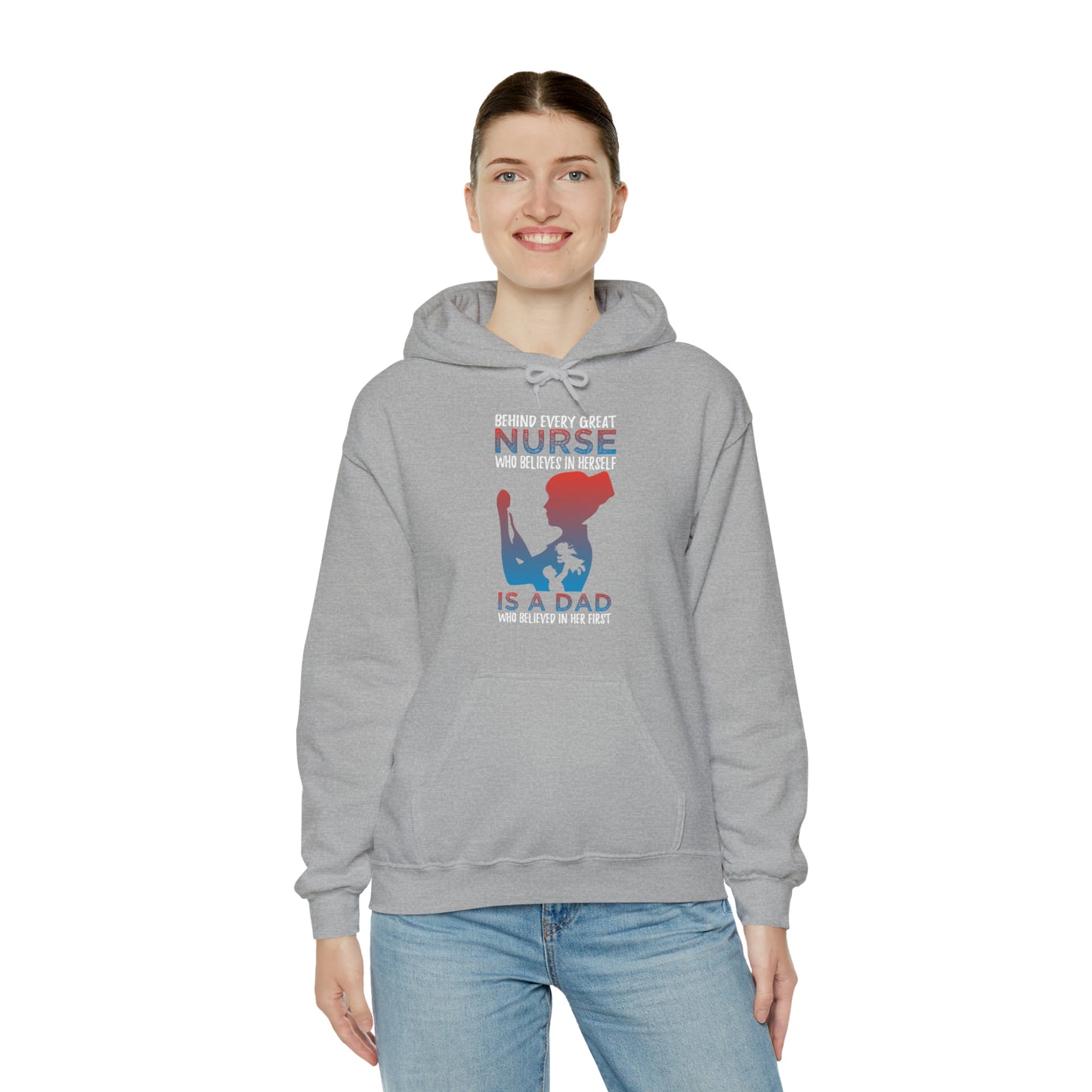 Dad believes in a daughter nurse Hoodie