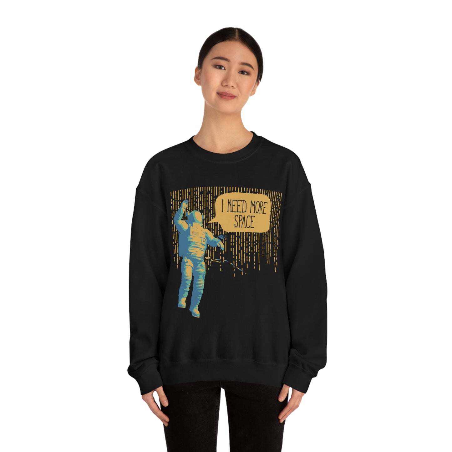 I need more_Space Crewneck Sweatshirt