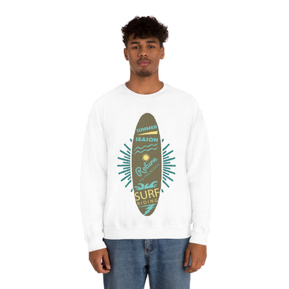 Surf Riding Summer Crewneck Sweatshirt