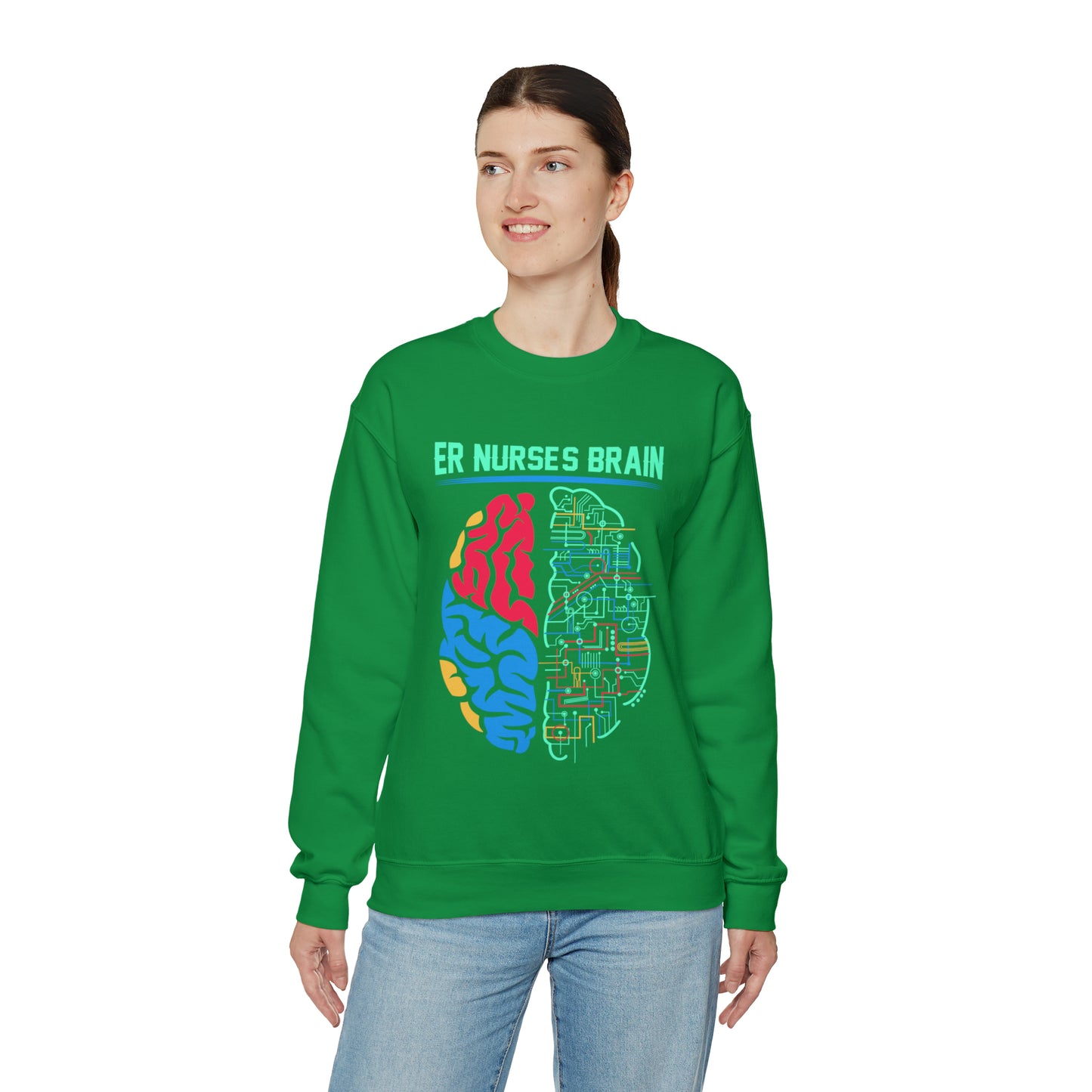 Nurses brain Crewneck Sweatshirt