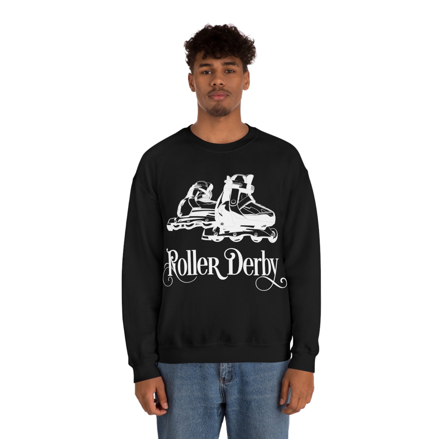 Roller_Derby Crewneck Sweatshirt