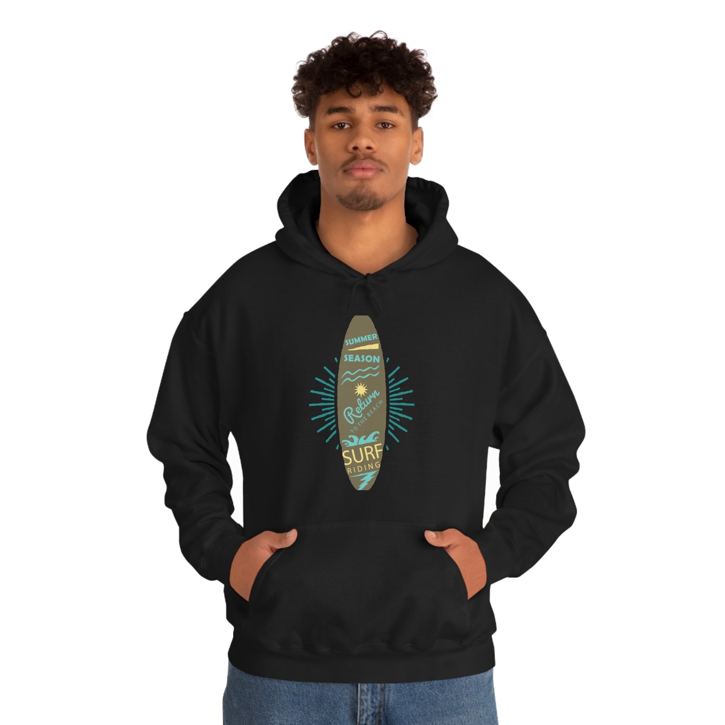 Surf Riding Summer Hoodie