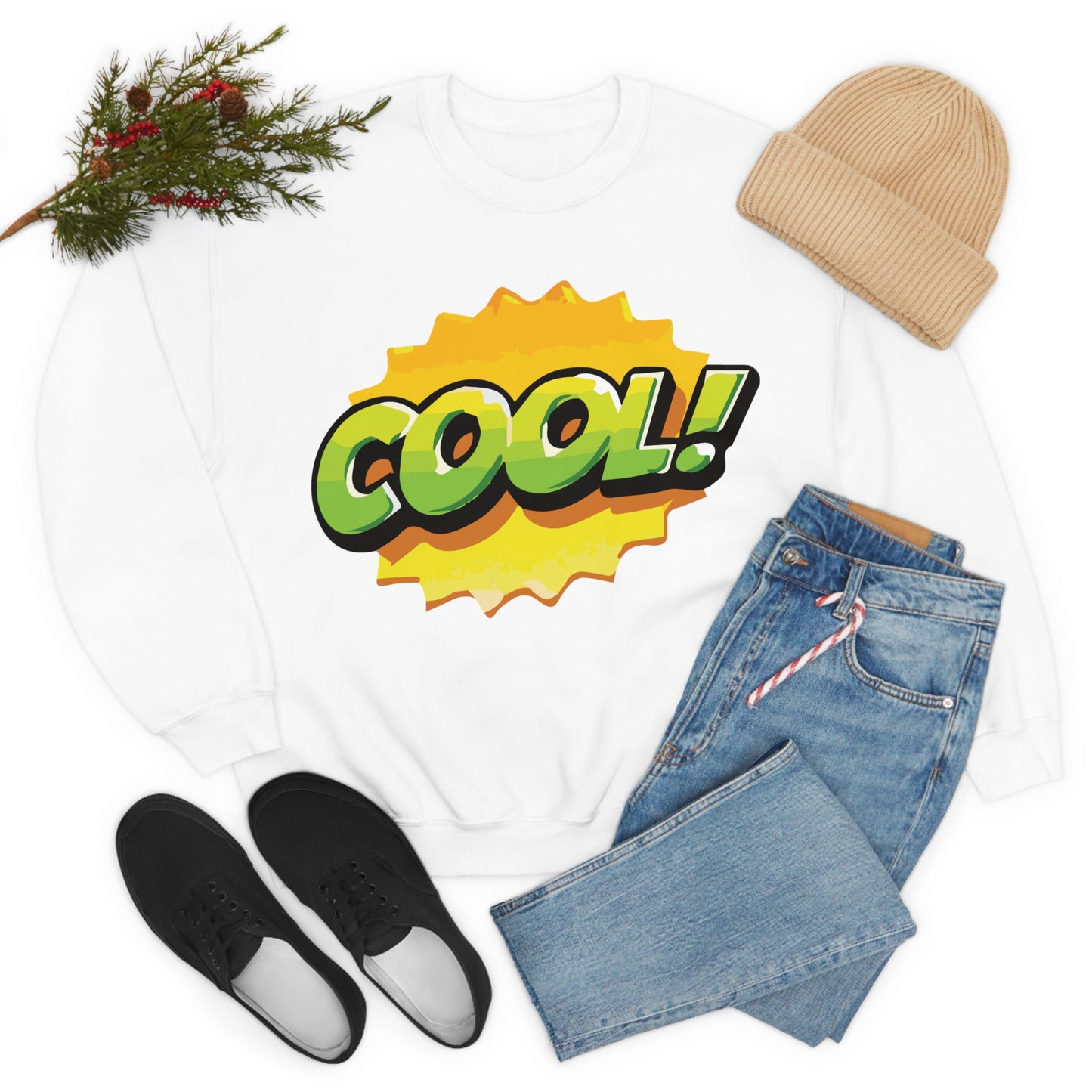 Cool! colorful graphic Crewneck Sweatshirt