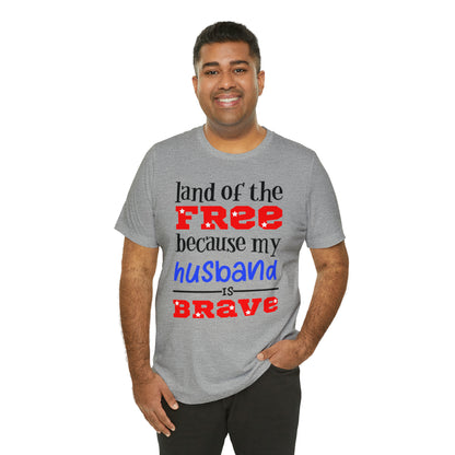 U.S.A the Land of the free Husband T-Shirt