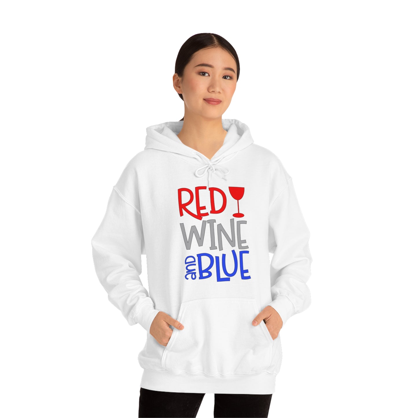 Red Wine Blue Hoodie