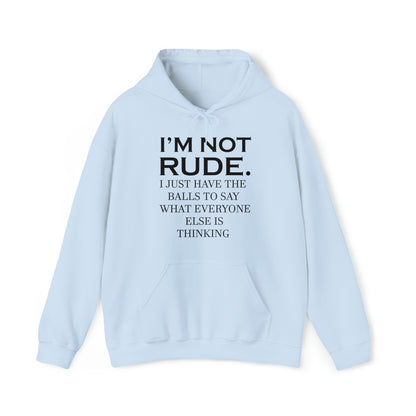 Not rude I just express my self Hoodie