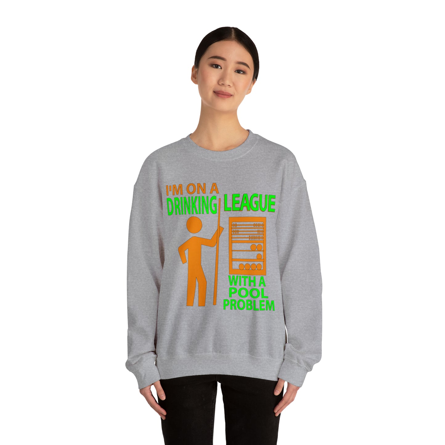 DRINKING POOL LEAGUE Crewneck Sweatshirt