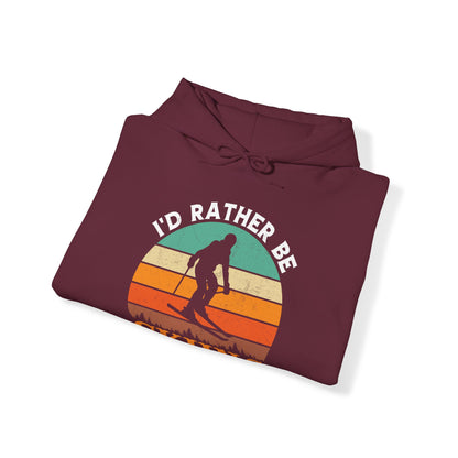 Rather be skiing vintage Hoodie