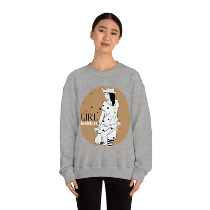 Polka dot Girl fashion Crewneck Sweatshirt