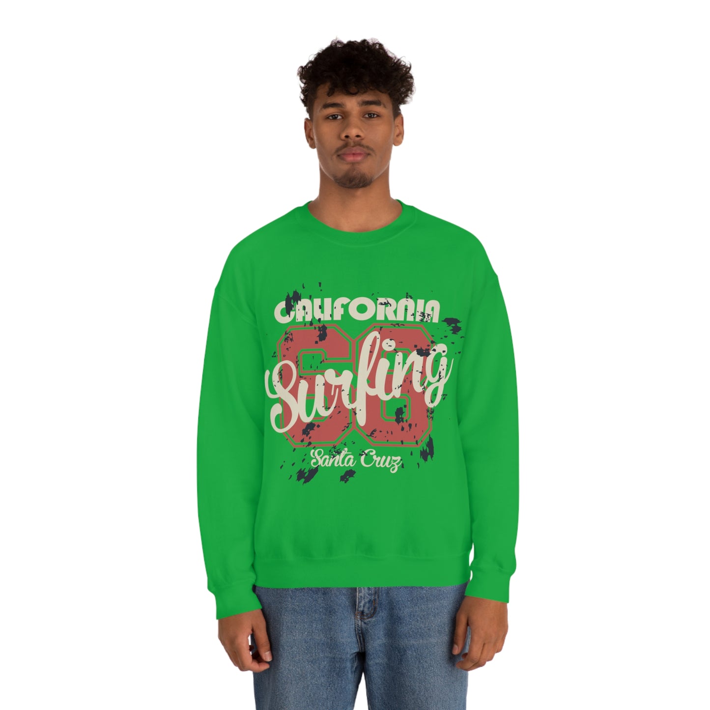 Santa Cruz Surfing Crewneck Sweatshirt