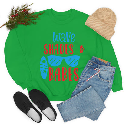 Wave Shades and Babes Crewneck Sweatshirt