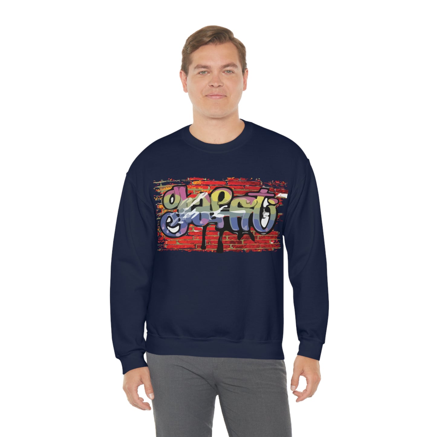 Graffiti on a wall Crewneck Sweatshirt