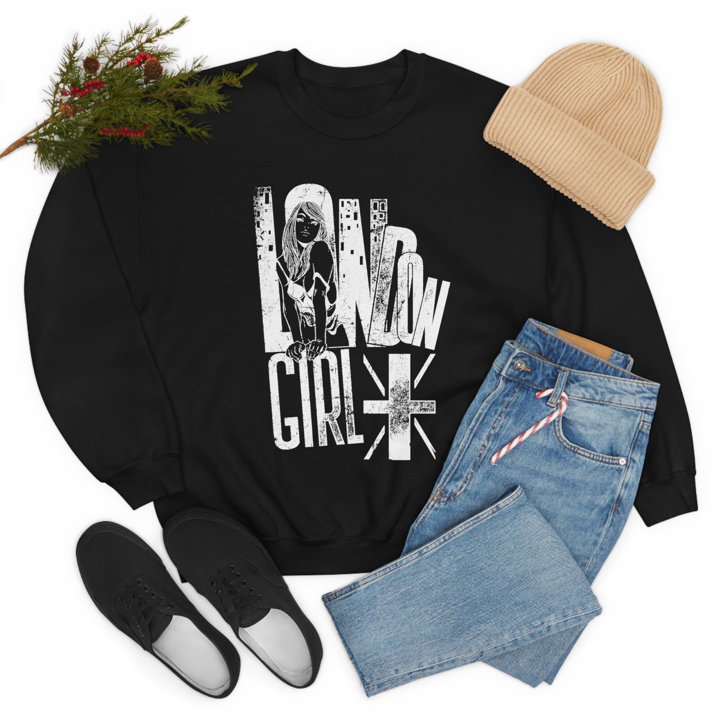 London Girl Crewneck Sweatshirt