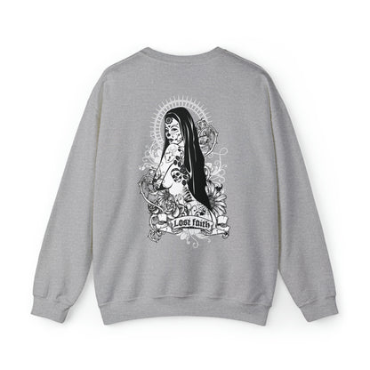 Lost faith tattoo Front and back Crewneck Sweatshirt