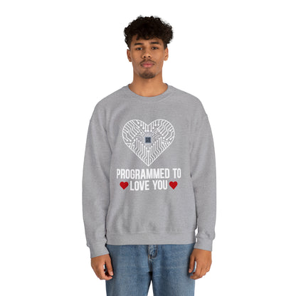 Programmed to love you Crewneck Sweatshirt