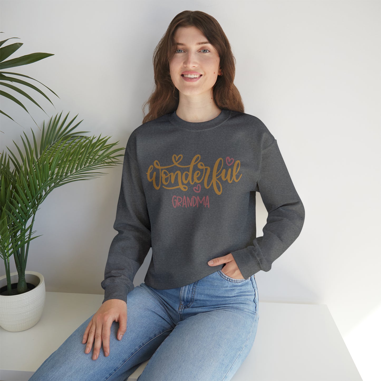 Wonderful_Grandma Crewneck Sweatshirt