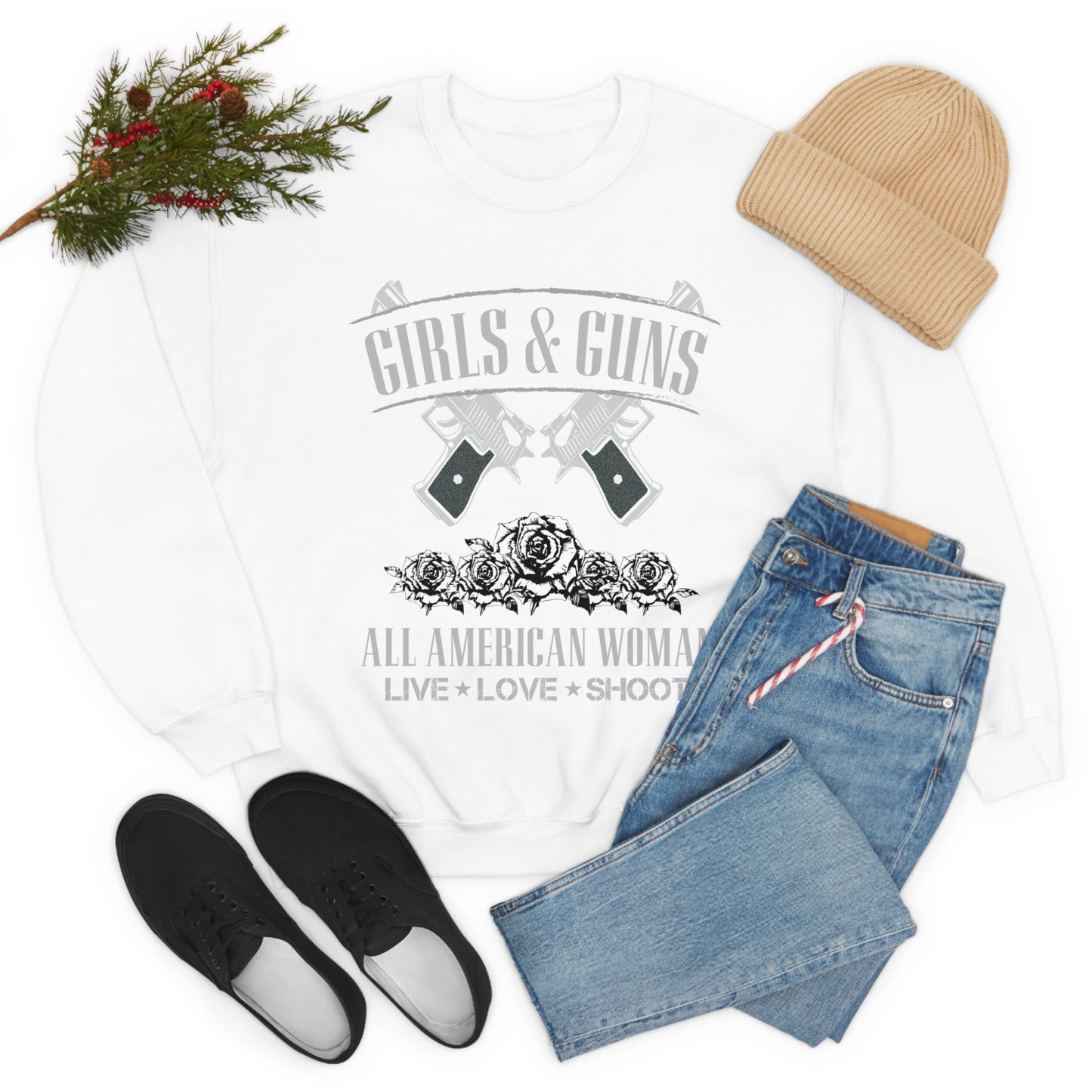 Girls & Guns Crewneck Sweatshirt