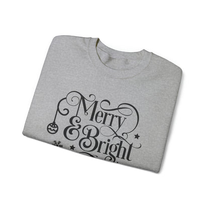 Merry and Bright Christmas Crewneck Sweatshirt