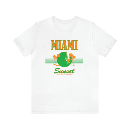 Miami Sunset Beach Paradise T-Shirt