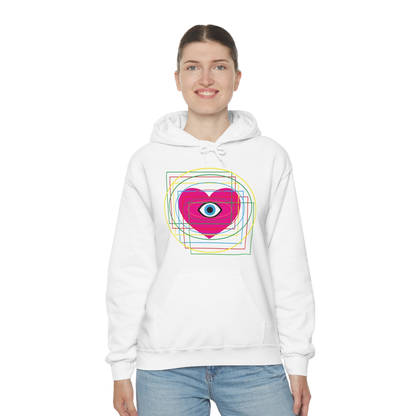 Eye Love in all dimension Hoodie