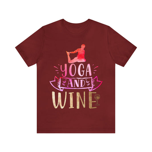 Yoga And Wine T-Shirt