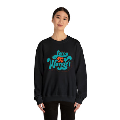 Live to wonder vintage Crewneck Sweatshirt