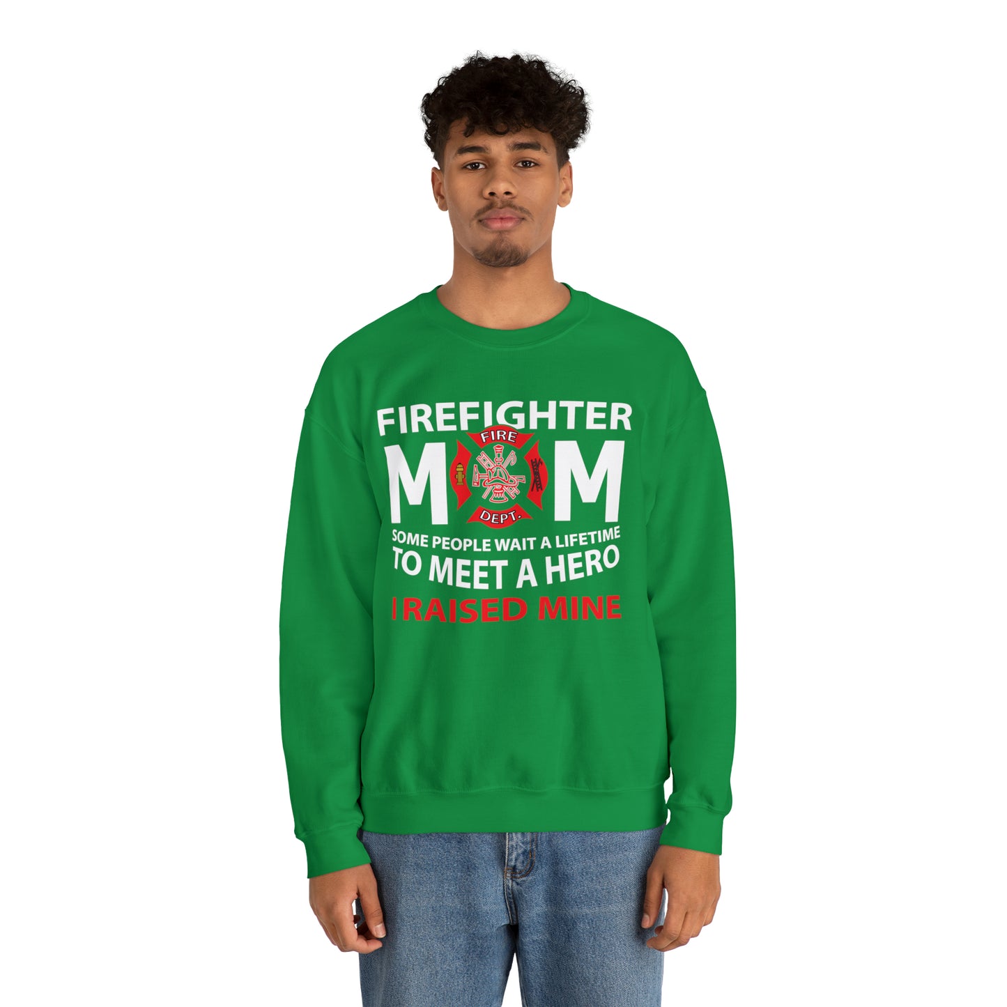 Firefighter Mom Crewneck Sweatshirt