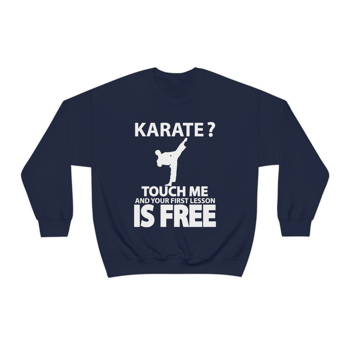 karate first lesson free Crewneck Sweatshirt