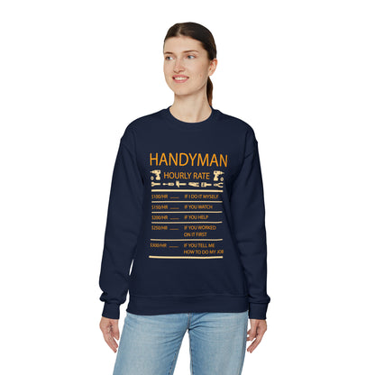 Handyman Hourly Crewneck Sweatshirt