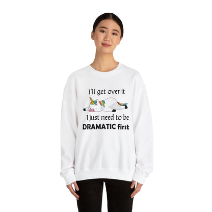 Dramatic Unicorn Crewneck Sweatshirt