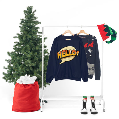 Hello! colorful Crewneck Sweatshirt